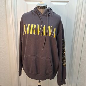 NIRVANA Charcoal Graphic Hoodie